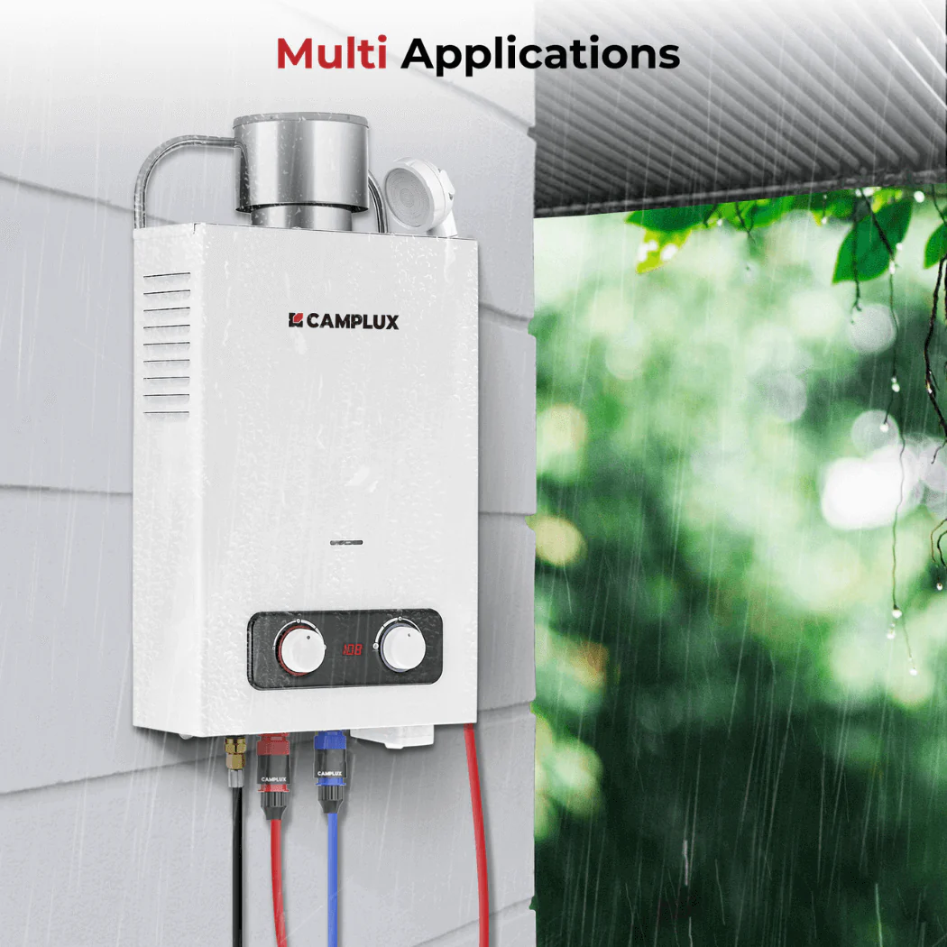 1.58 GPM Outdoor Propane Hot Water Heater with Rain Cap - Image 6