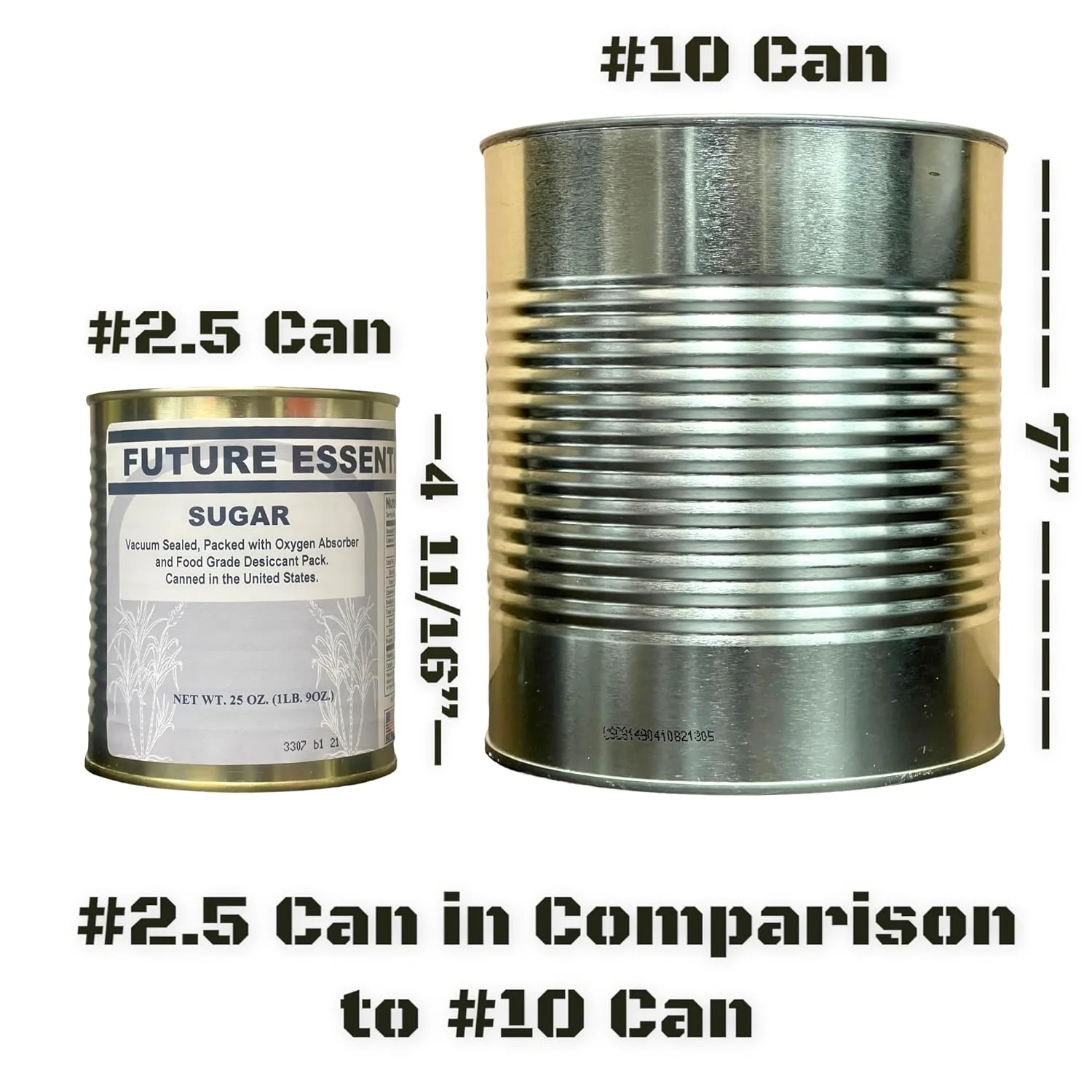Future Essentials - Canned Granulated White Sugar #2.5 Can - 12 Pack - Image 4