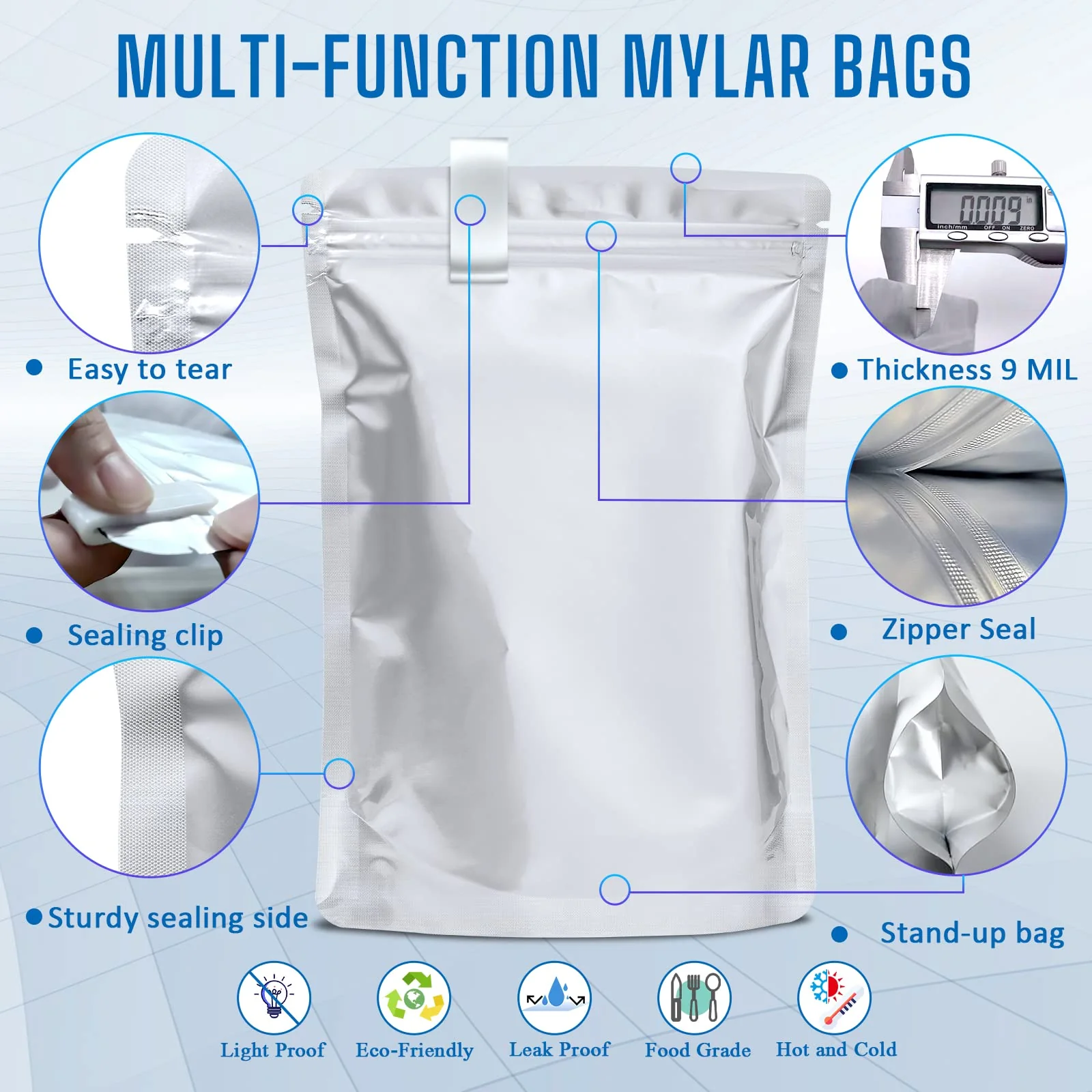 Mylar Bags 100-Pack w/ Oxygen Absorbers - Image 3