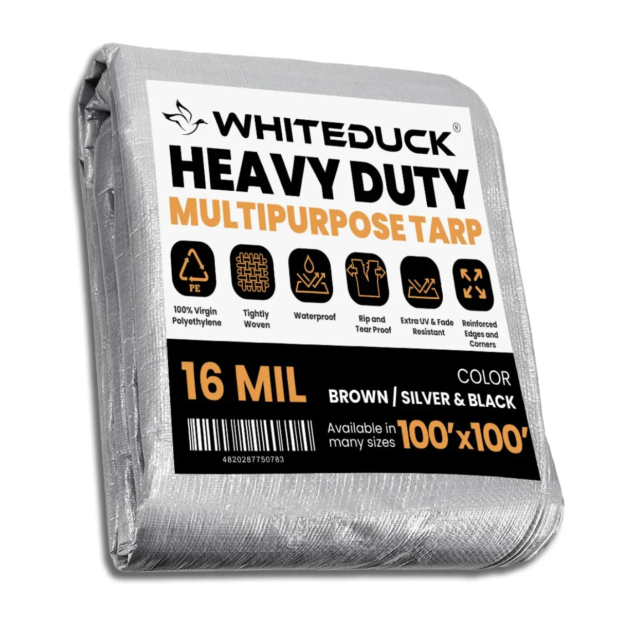 100' x 100' Super Heavy Duty Poly Tarp - Image 7