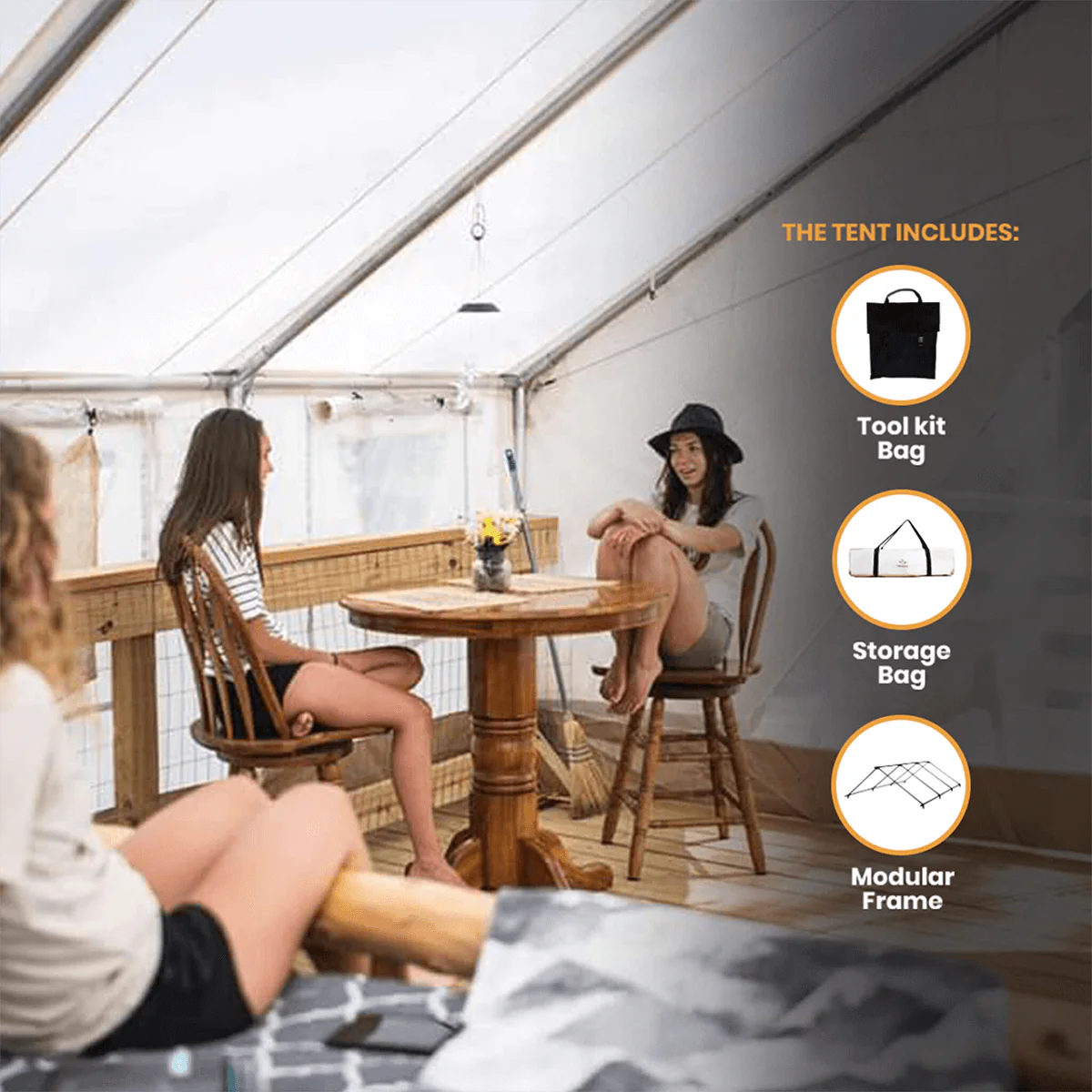 10' x 12' Alpha Wall Tent - Image 3