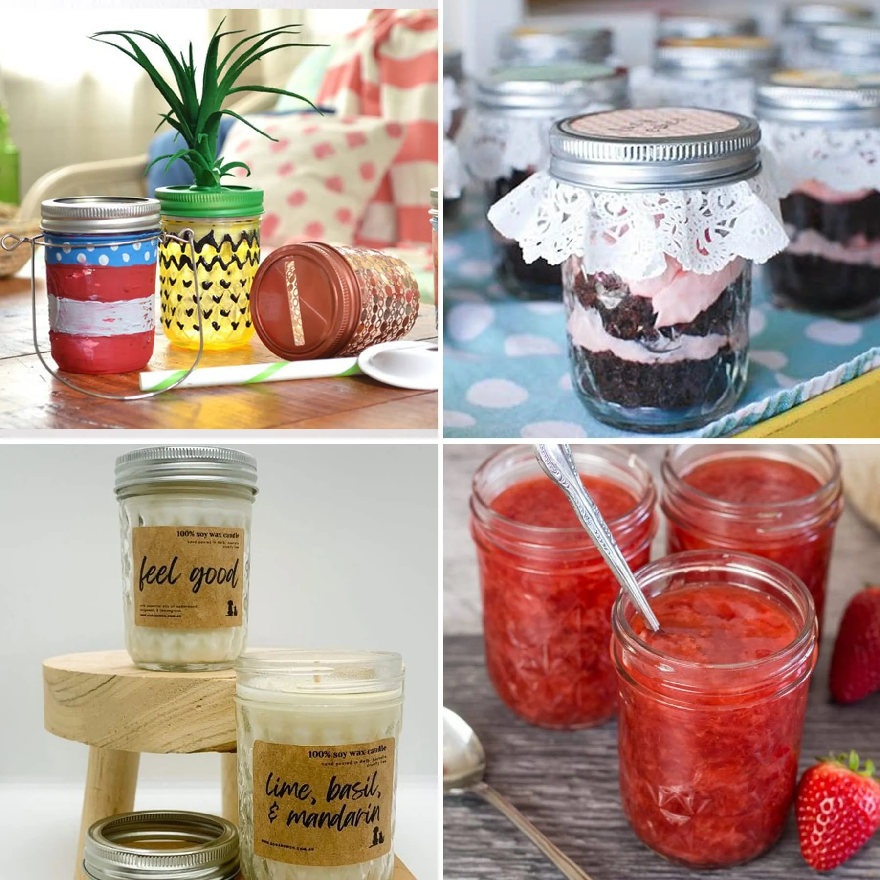 8 oz Regular-Mouth Glass Mason Canning Jars with Airtight Lids - 12 Pack - Image 5