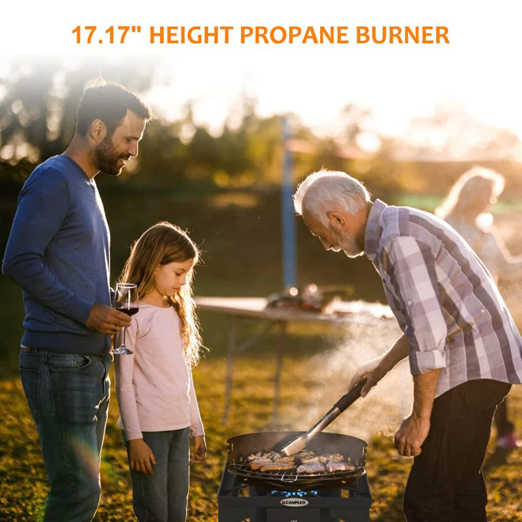 130,000 BTU High Pressure Single Propane Burner Perfect for Home Brewing, Turkey Fry, Maple Syrup Prep - Image 10