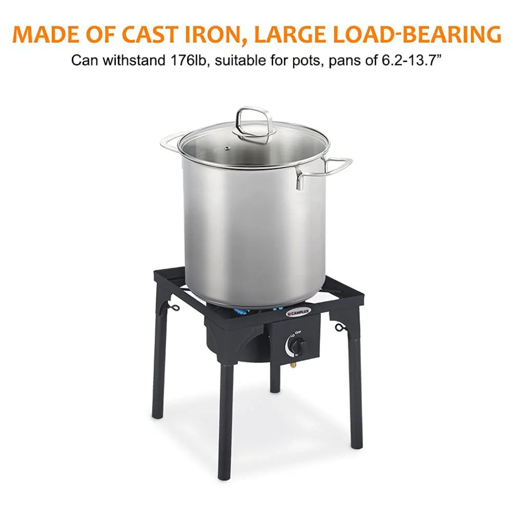 130,000 BTU High Pressure Single Propane Burner Perfect for Home Brewing, Turkey Fry, Maple Syrup Prep - Image 3