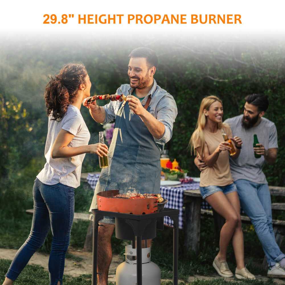 130,000 BTU High Pressure Single Propane Burner Perfect for Home Brewing, Turkey Fry, Maple Syrup Prep - Image 5