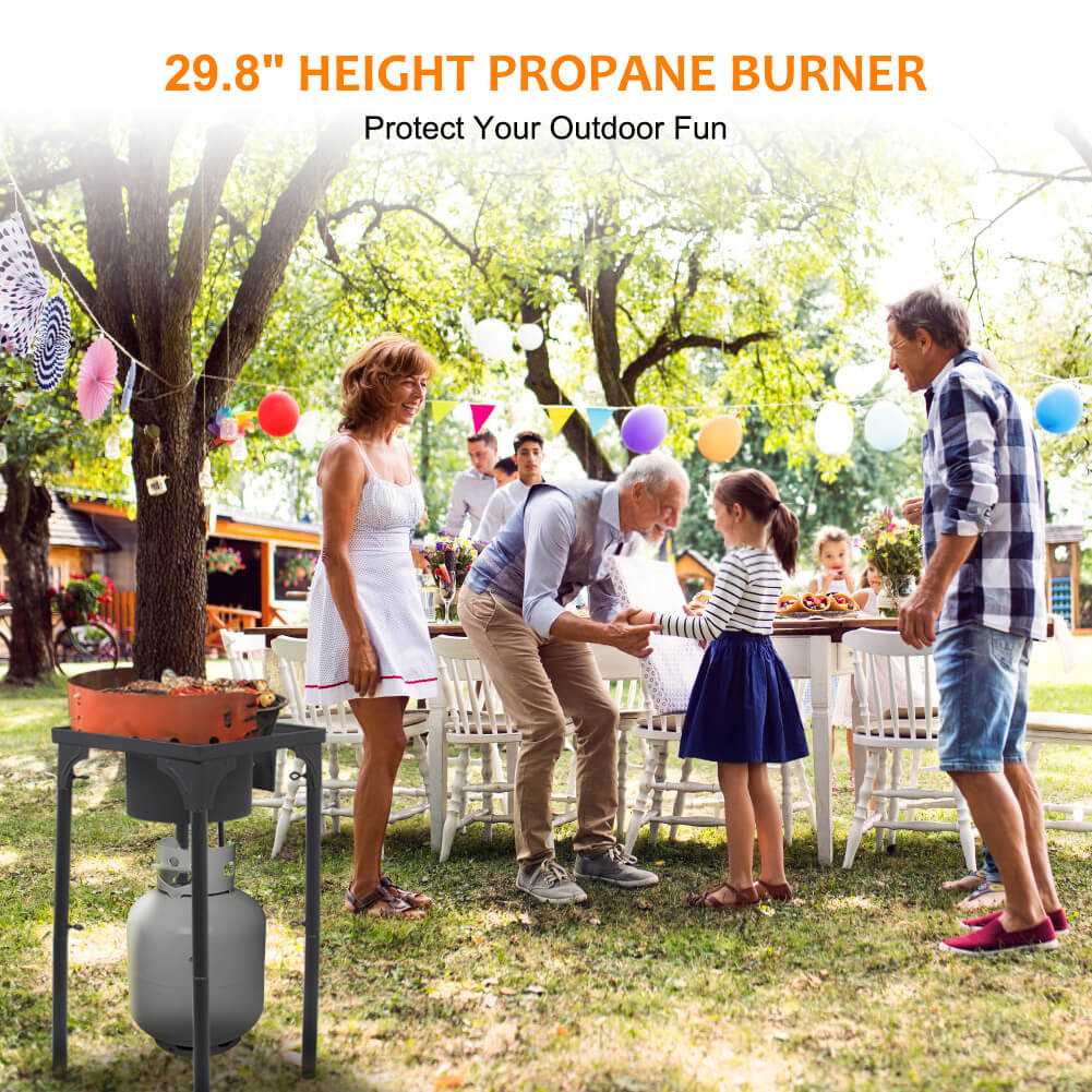 130,000 BTU High Pressure Single Propane Burner Perfect for Home Brewing, Turkey Fry, Maple Syrup Prep - Image 7