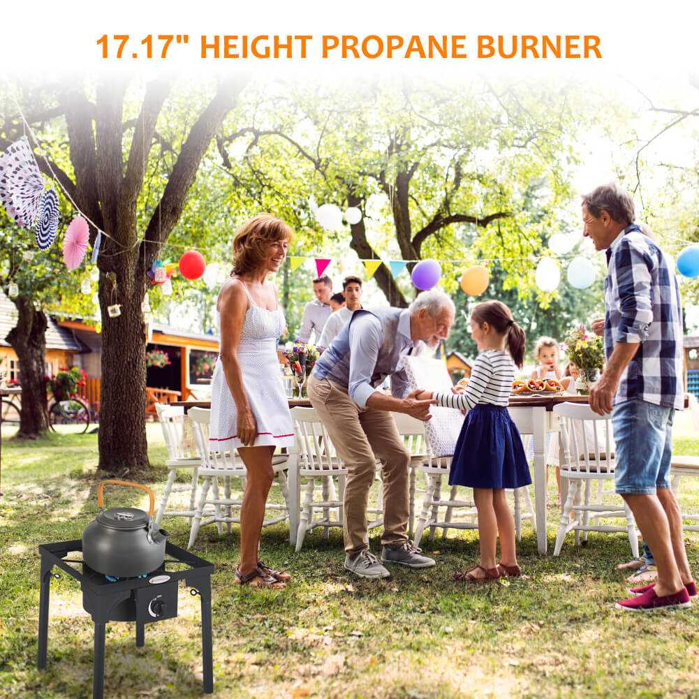 130,000 BTU High Pressure Single Propane Burner Perfect for Home Brewing, Turkey Fry, Maple Syrup Prep - Image 8