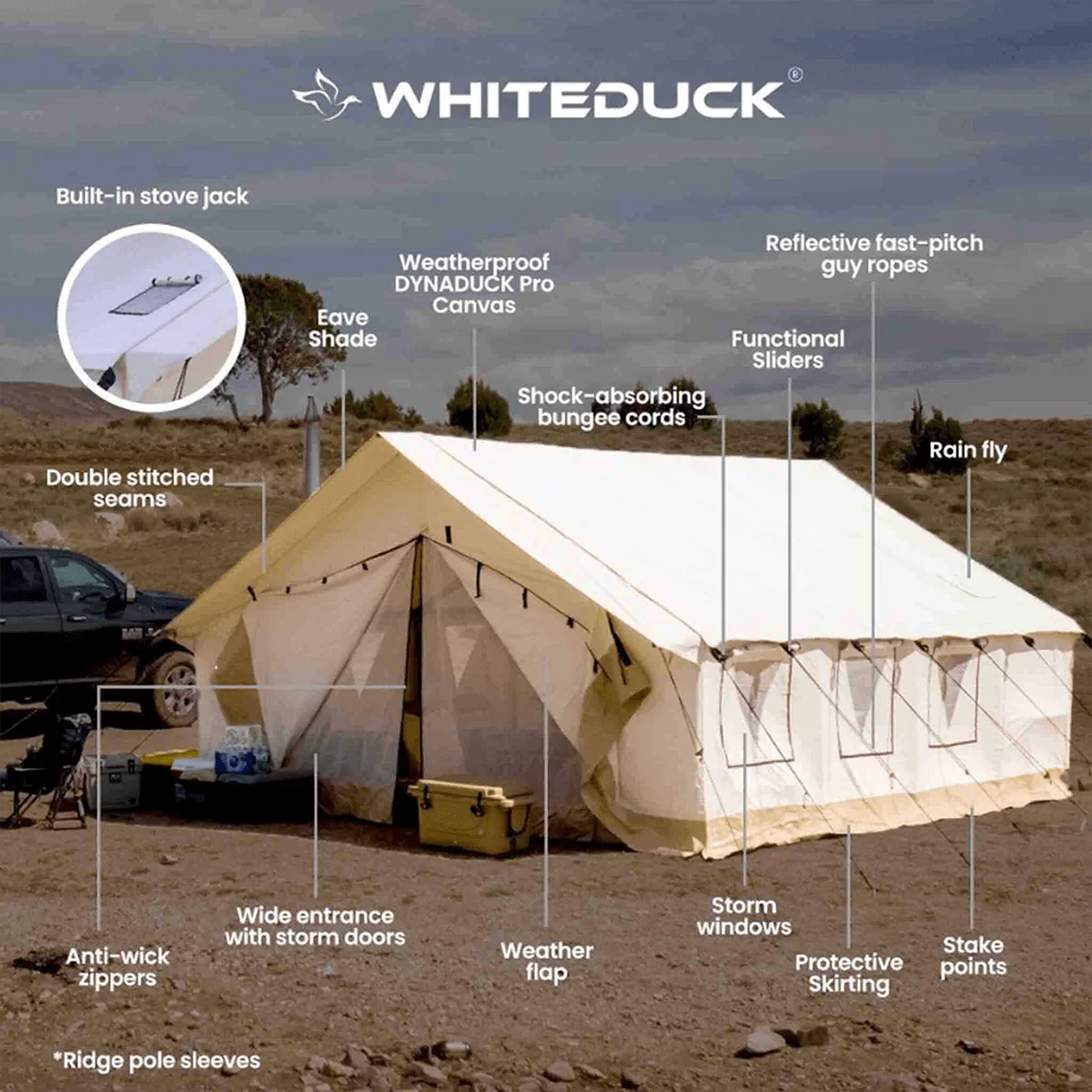 16' x 20' Alpha Pro Wall Tent - Image 2