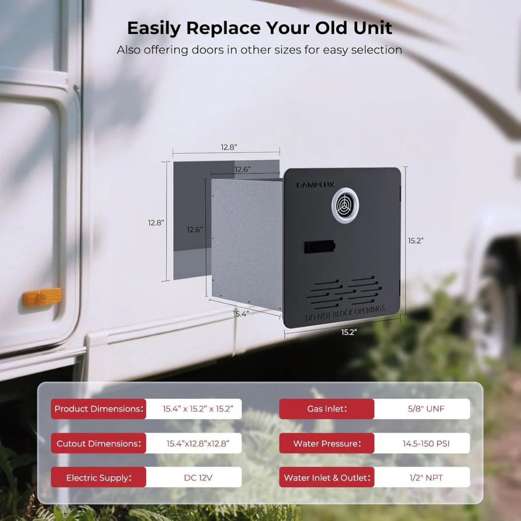 2.64GPM Tankless RV Hot Water Heater PRO With Remote Control - Image 11