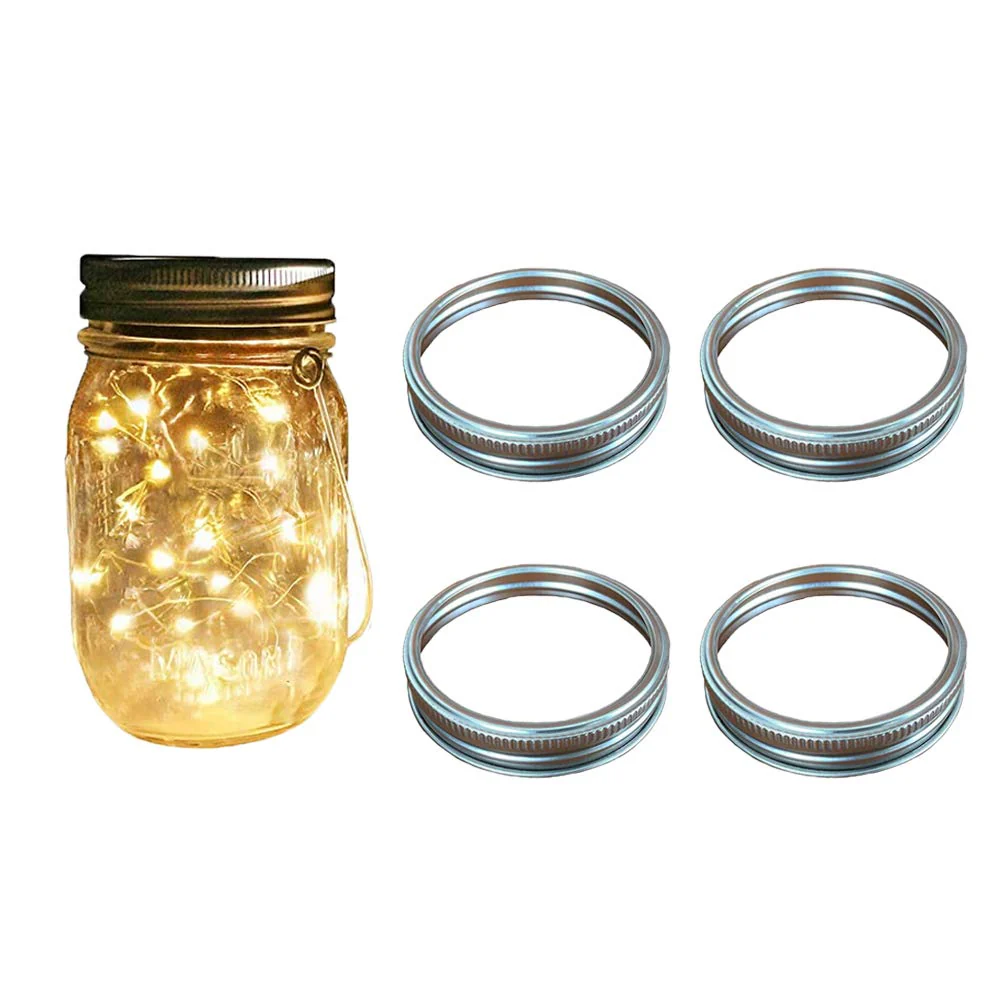 Regular-Mouth 70mm Mason Jar Replacement Rings for Glass Jars - Rust Resistant - 24 Pack - Image 7