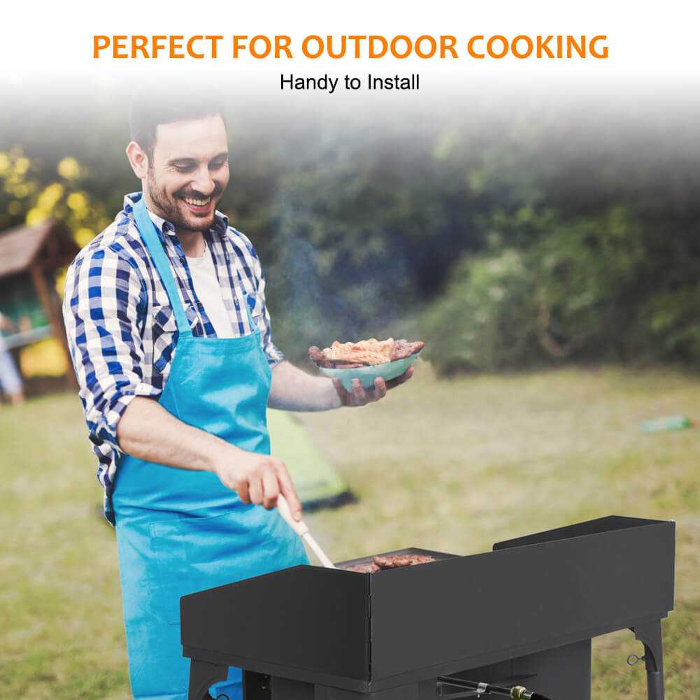 260,000 BTU High Pressure Double Propane Burner - Heavy Duty Cookware - Image 6