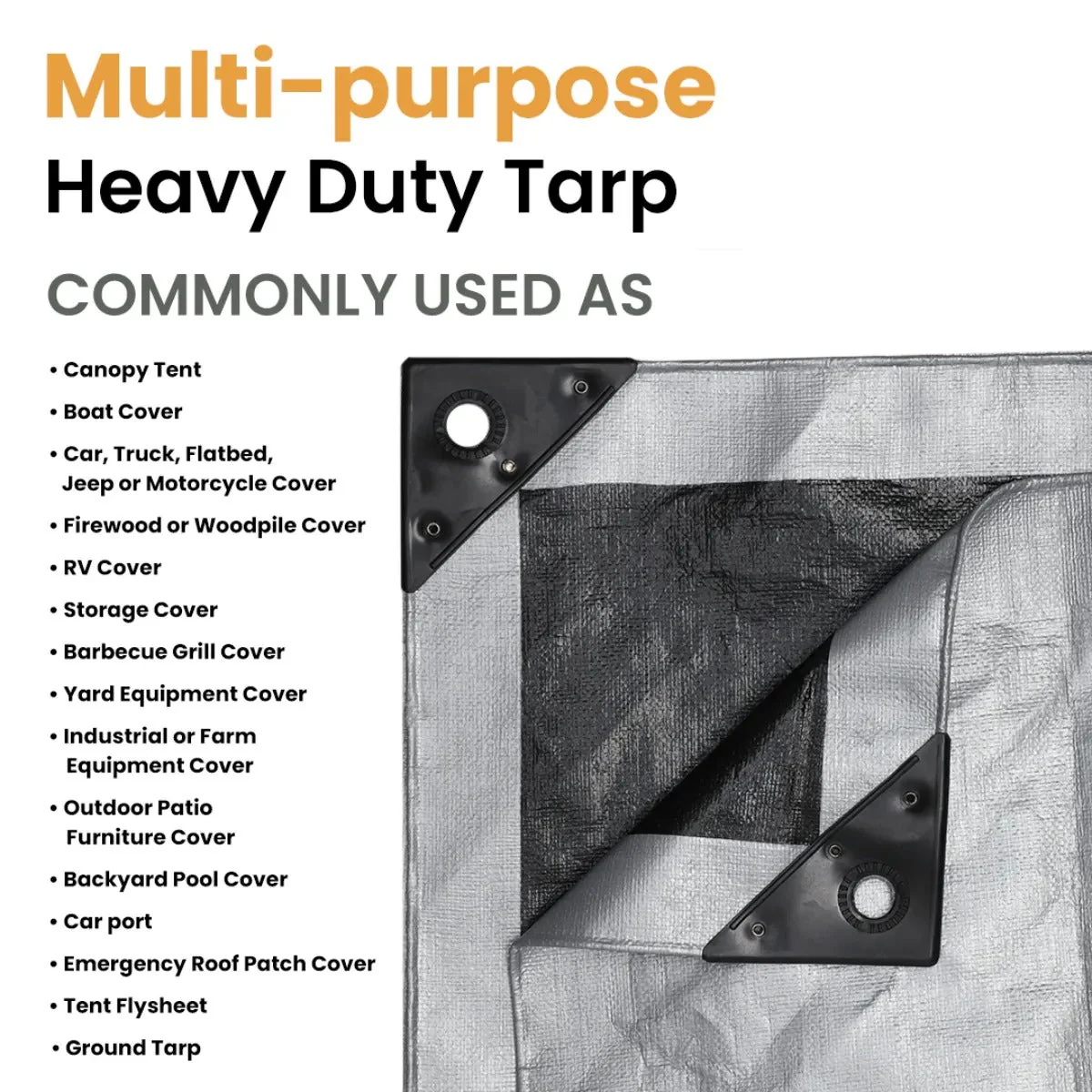 50' x 100' Super Heavy Duty Poly Tarp - Image 13