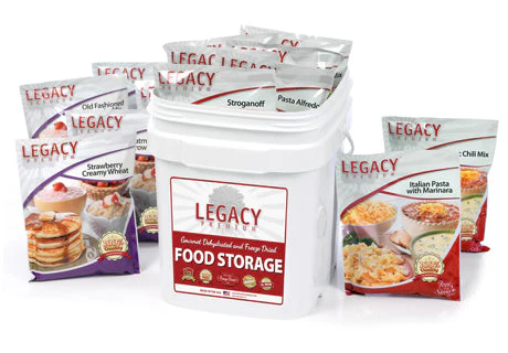60 Serving Breakfast, Lunch, and Dinner Bucket - 18 lbs.