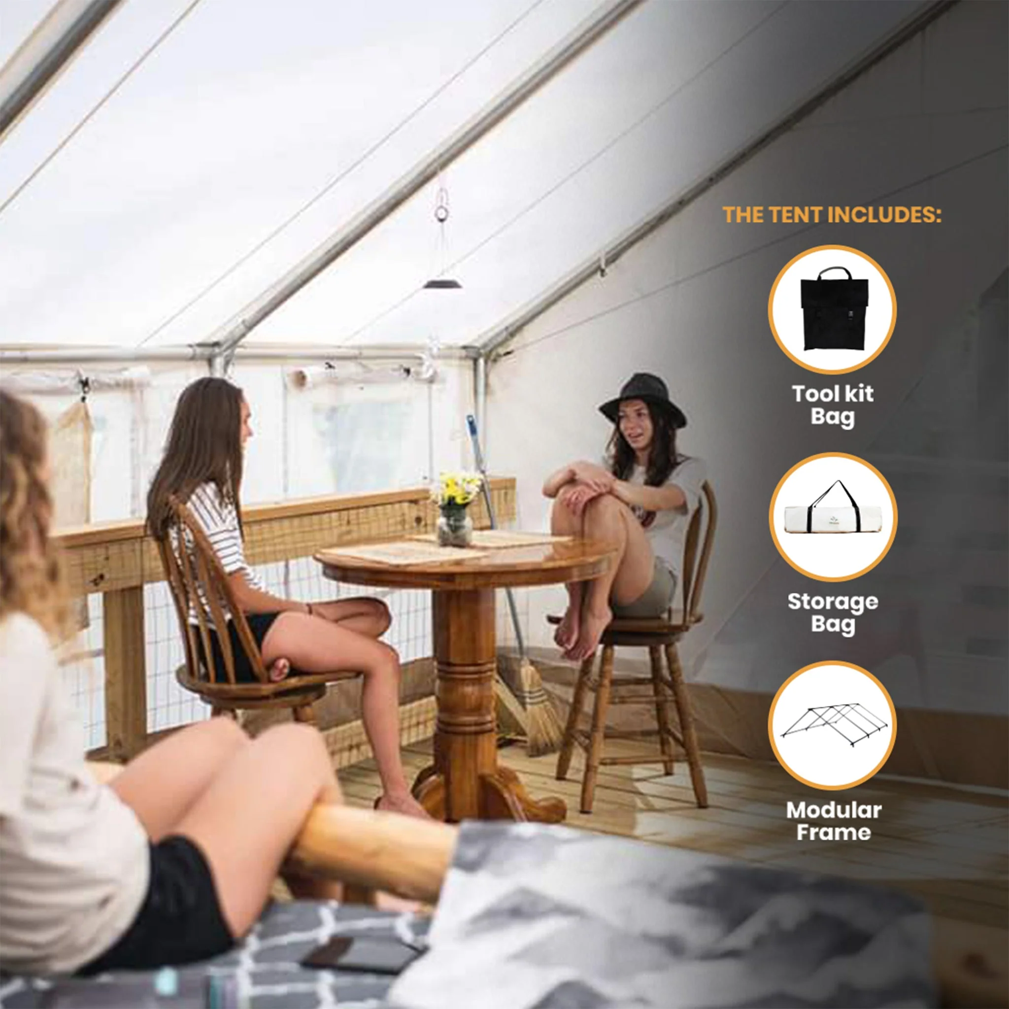 8' x 10' Alpha Wall Tent - Image 4