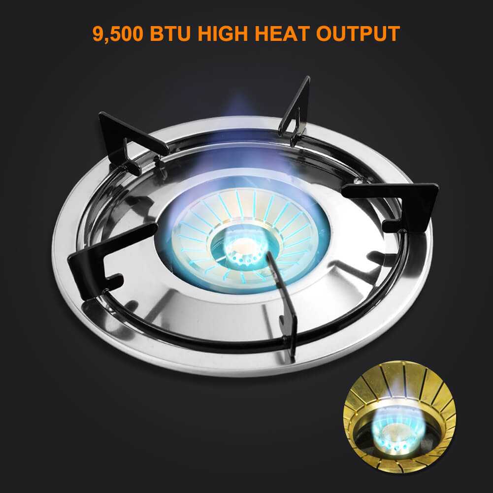9,500 BTU Propane Single Burner Camp Stoves with Auto Ignition - Image 2