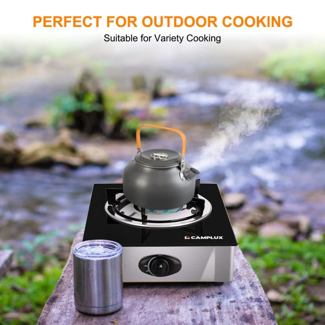 9,500 BTU Propane Single Burner Camp Stoves with Auto Ignition - Image 6