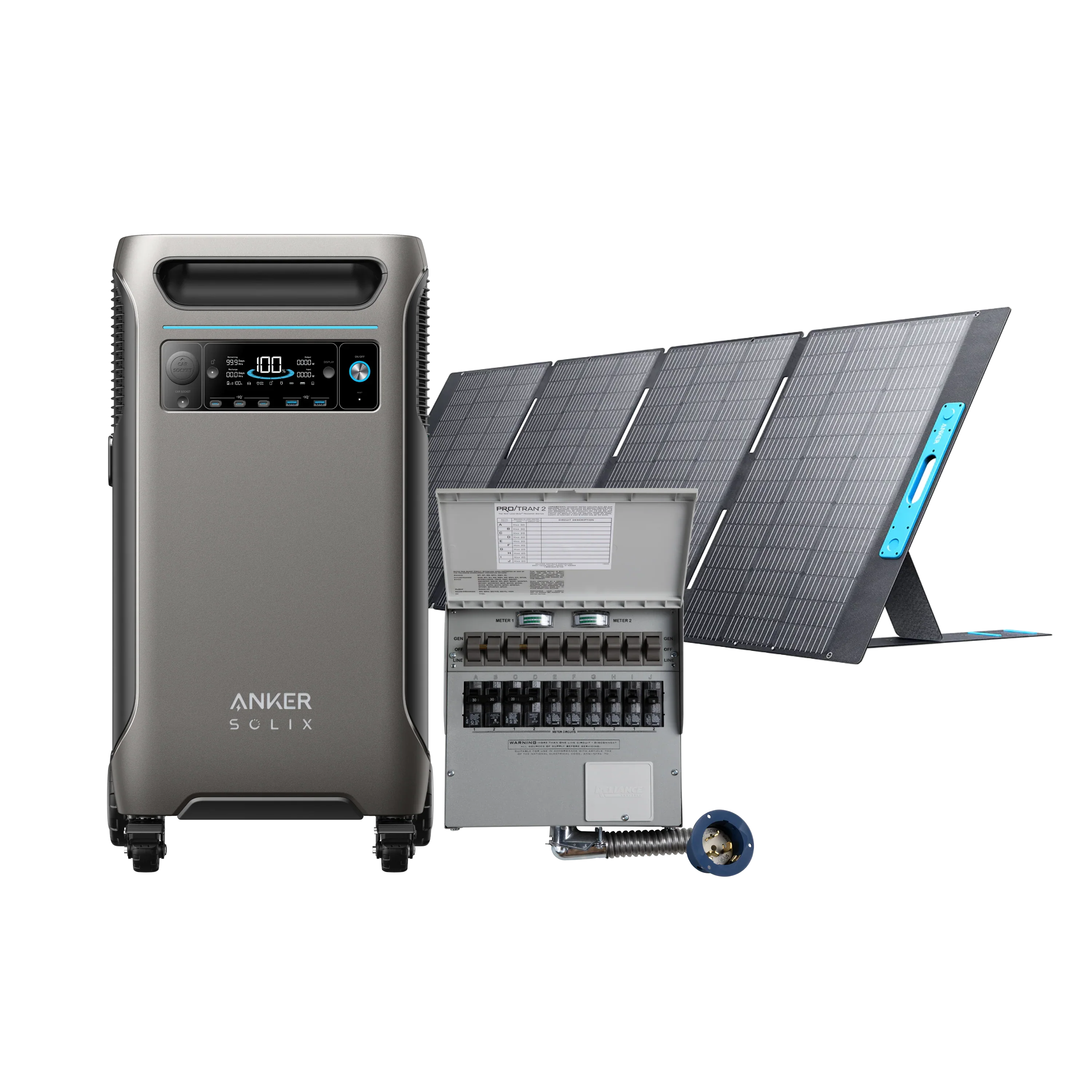 Anker SOLIX F3800 + Home Backup Kit + 400W Solar Panel
