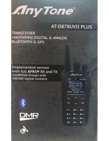 Anytone At-D878uvii Plus Digital Dmr Dual-Band Handheld Commercial Radio with Encryption Capabilities - Image 3