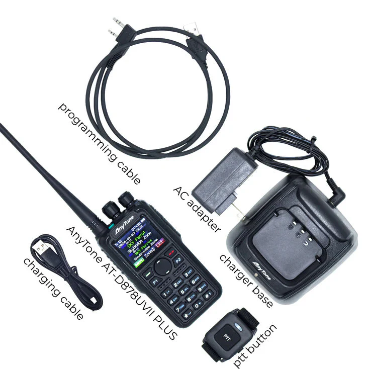Anytone At-D878uvii Plus Digital Dmr Dual-Band Handheld Commercial Radio with Encryption Capabilities - Image 9