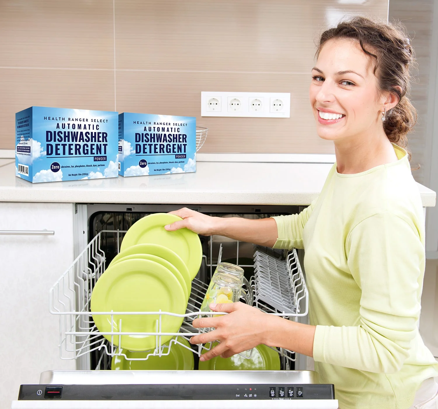 Automatic Dishwasher Detergent Powder 5lbs (2267g) (2-Pack) - Image 2