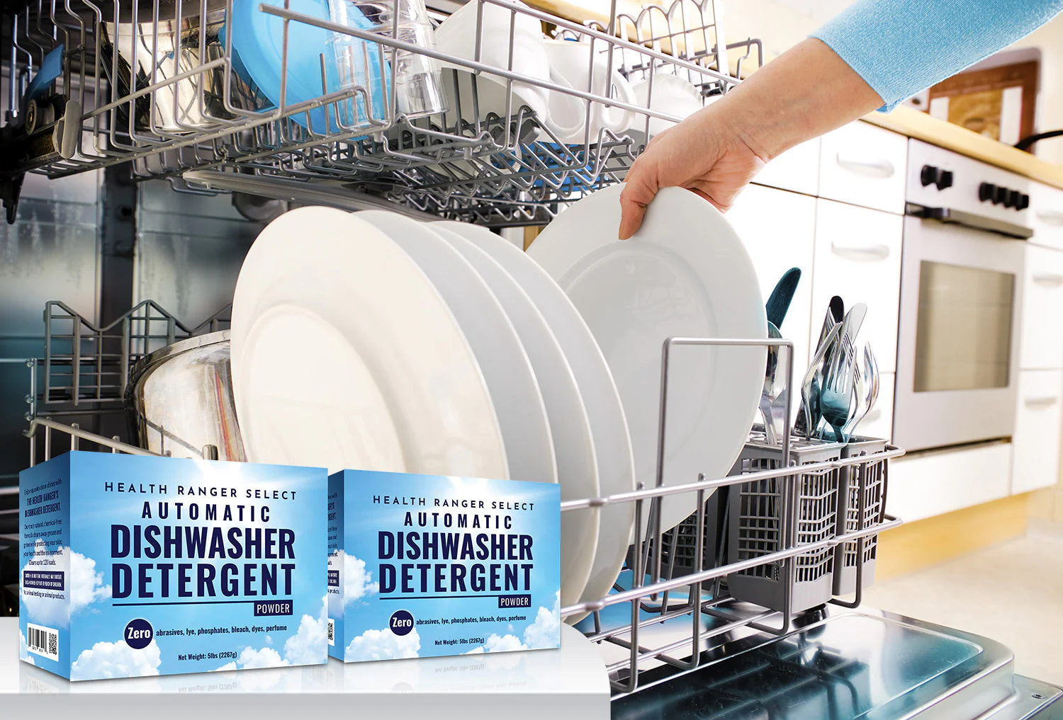 Automatic Dishwasher Detergent Powder 5lbs (2267g) (2-Pack) - Image 4