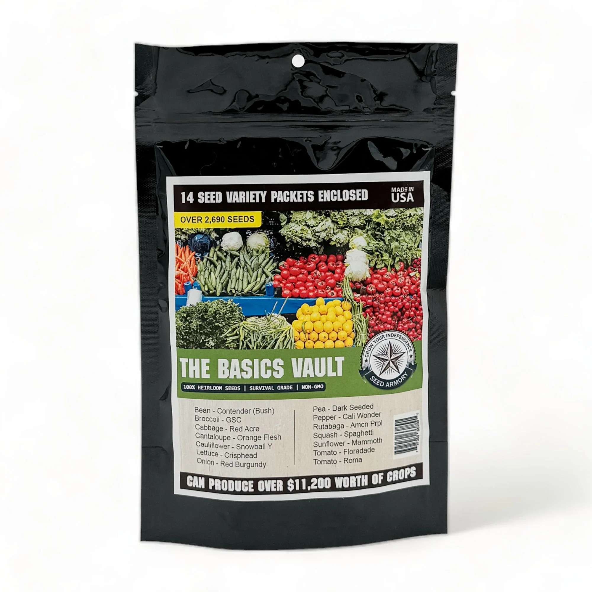 Basics Seed Vault - 14 Varieties