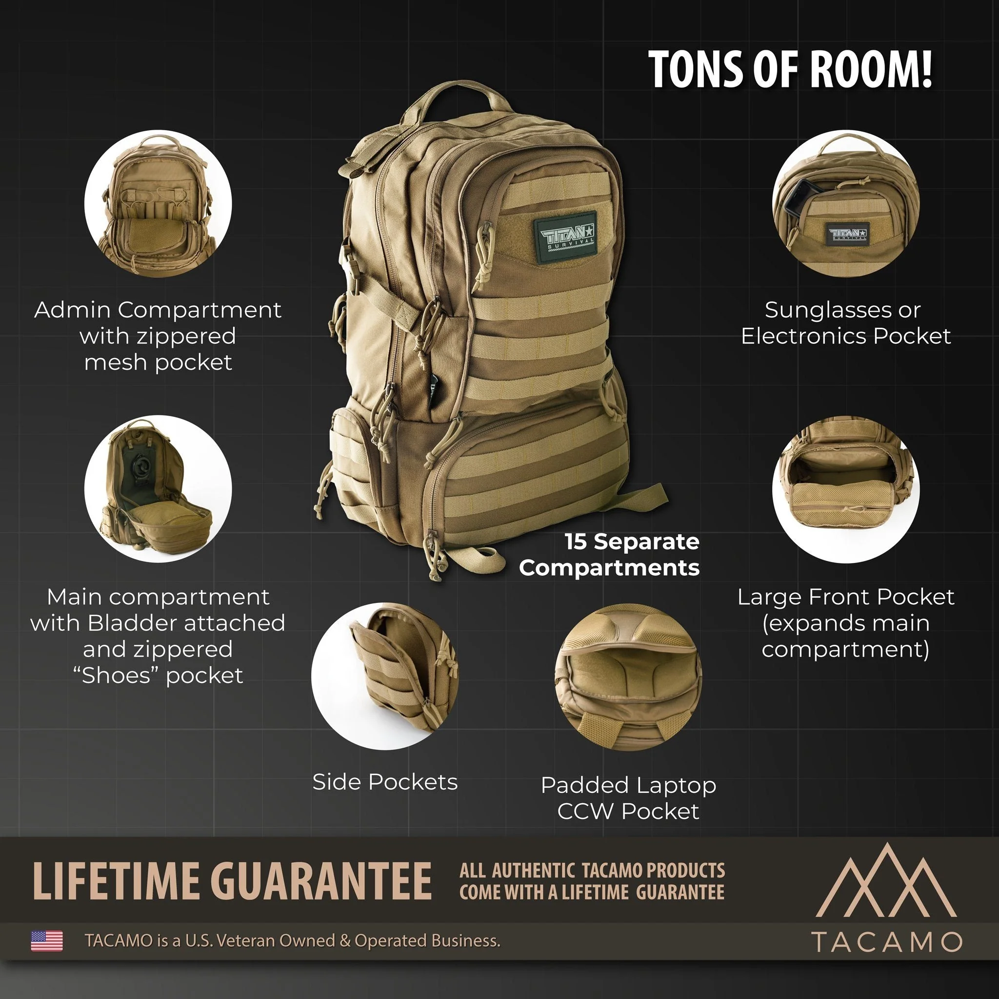 BC50 50L 72-Hour Tactical Backpack - Image 5