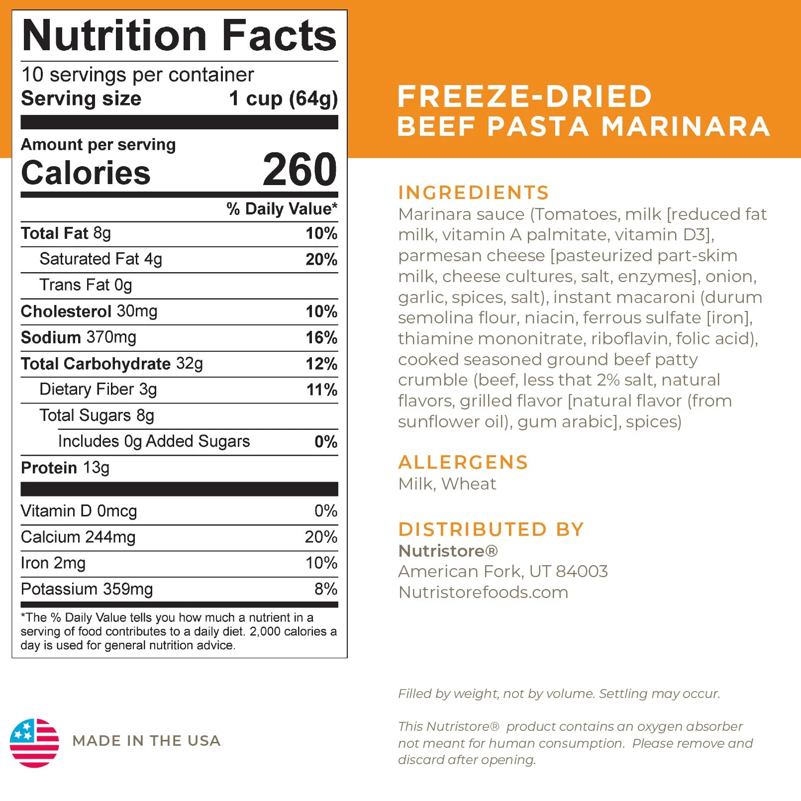 Beef Pasta Marinara - #10 Can - Image 2