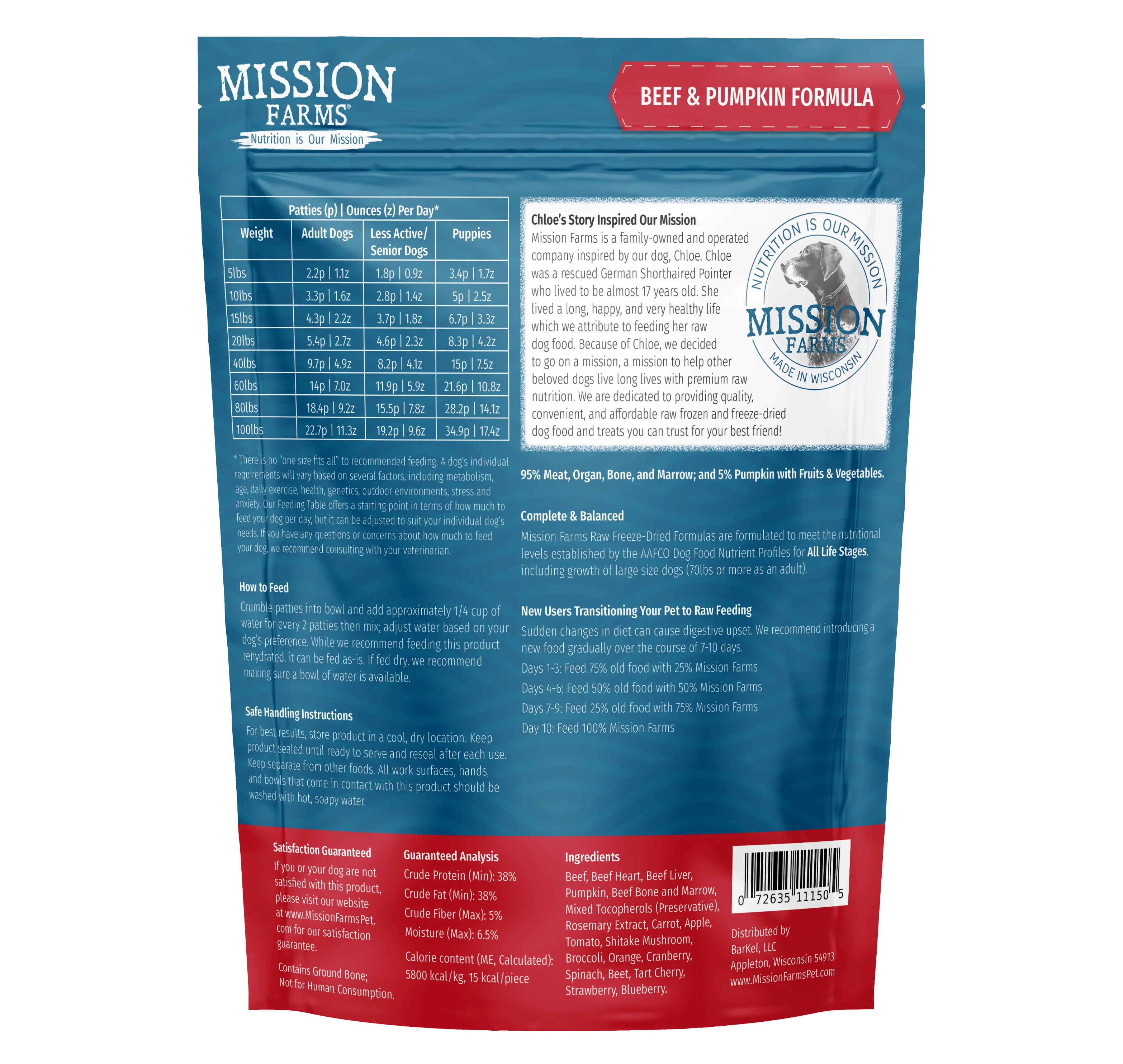 Beef & Pumpkin - 14oz Bag - Image 2