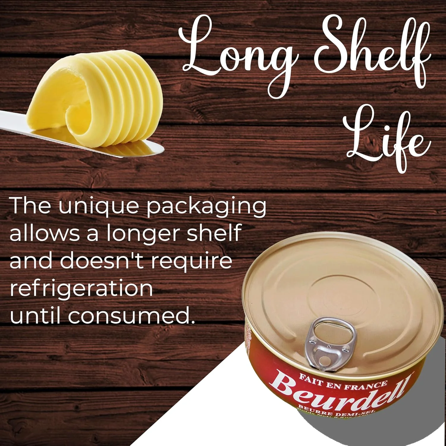 Beurdell French Salted Real Canned Butter 100% Natural (Pack of 24) - Image 8