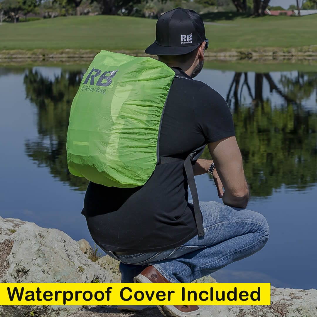 Black Reflective Commuter Bike Backpack | Riderbag Reflektor35 - Image 11