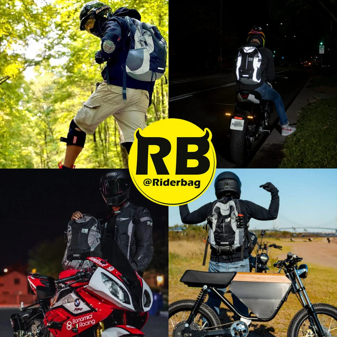 Black Reflective Commuter Bike Backpack | Riderbag Reflektor35 - Image 3