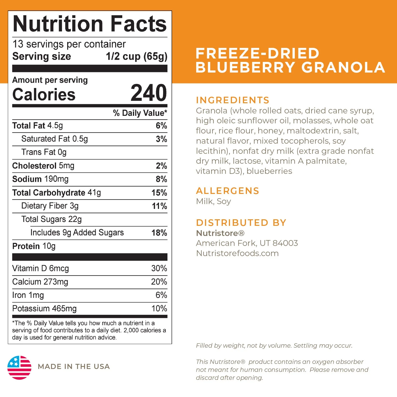 Blueberry Granola - #10 Can - Image 2