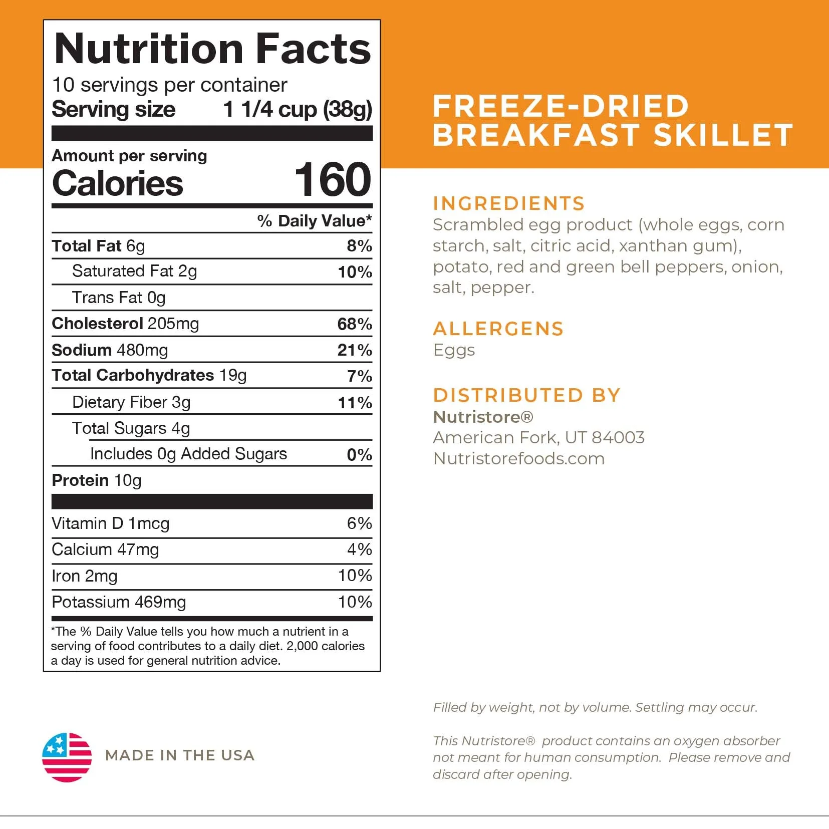 Breakfast Skillet Freeze Dried - #10 Can - Image 2