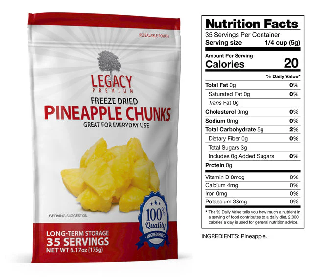 Bulk Freeze Dried Pineapple Chunks - Image 3