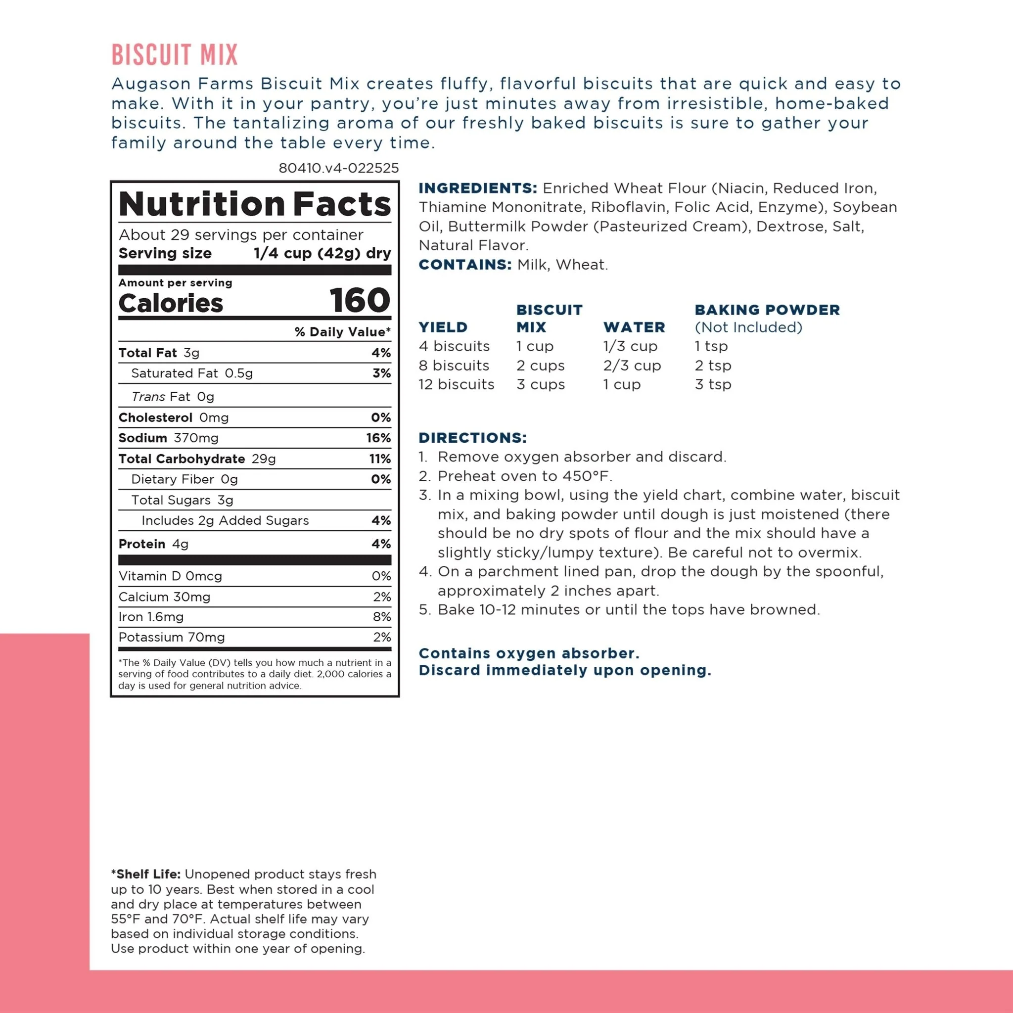Buttermilk Biscuit Mix Can, 29 Servings - Image 3