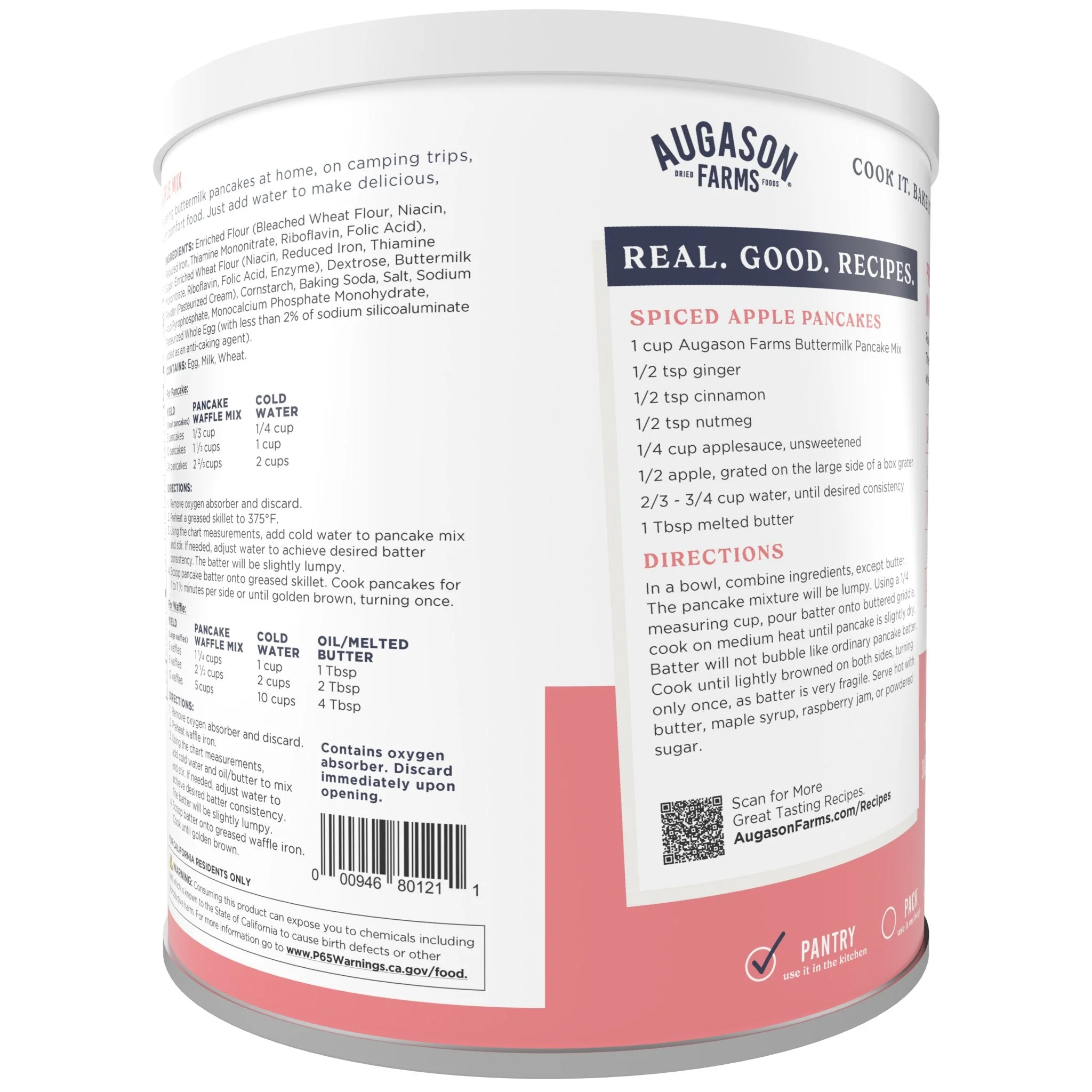 Buttermilk Pancake Mix Can, 33 Servings - Image 2