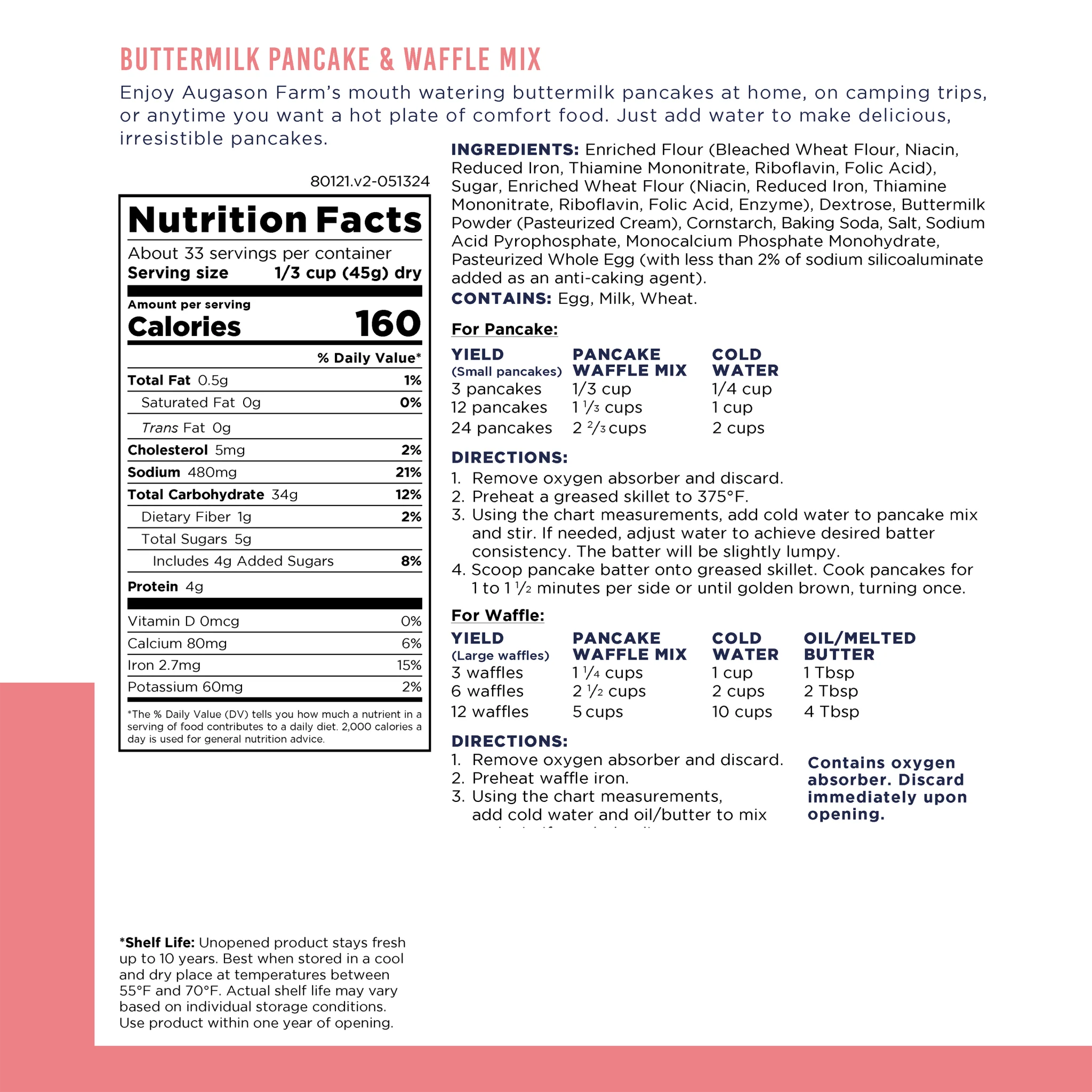 Buttermilk Pancake Mix Can, 33 Servings - Image 3