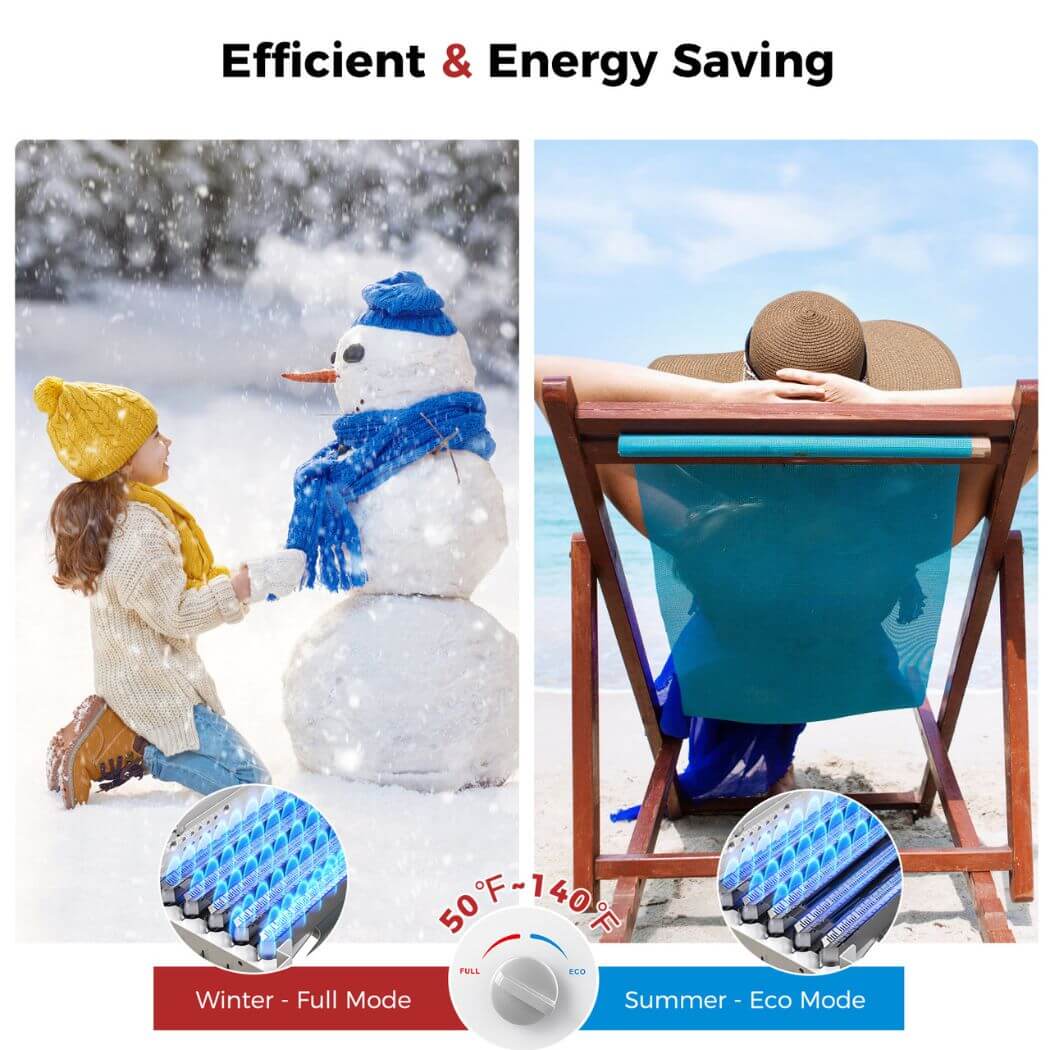 Camplux 16L Outdoor 4.22 GPM Propane Gas Tankless Water Heater - Image 6