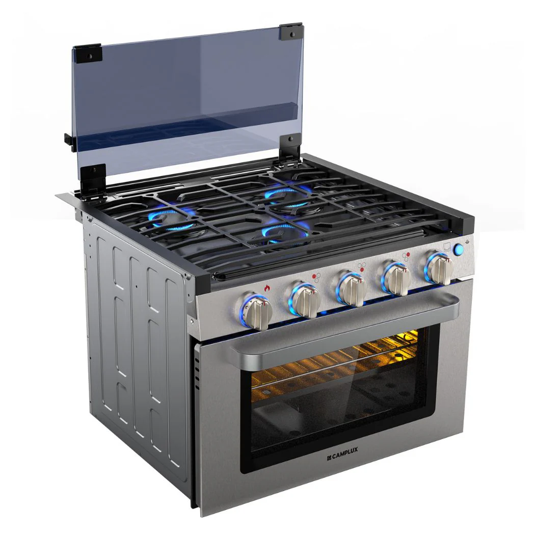 Camplux 17" RV Oven W/3 Burners Cooktop