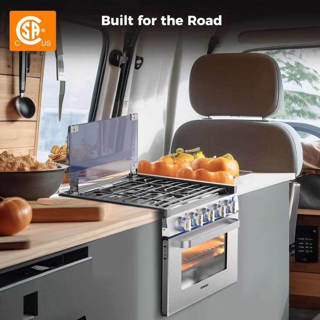 Camplux 17" RV Oven W/3 Burners Cooktop - Image 5