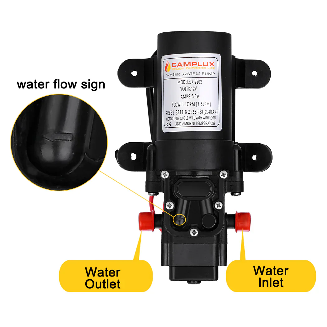 Camplux 8L Portable Gas Hot Water Heater w/ 4.3L Pump & Sink Sprayer & Shower Stand - Image 10