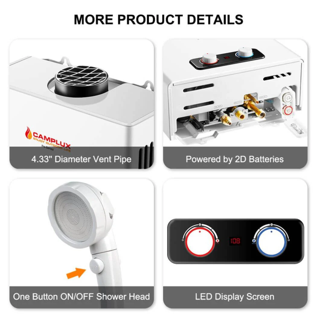 Camplux BD422 On Demand Water Heater Propane - Image 6
