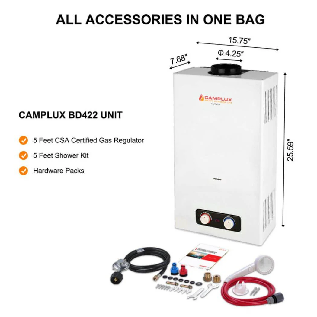 Camplux BD422 On Demand Water Heater Propane - Image 7