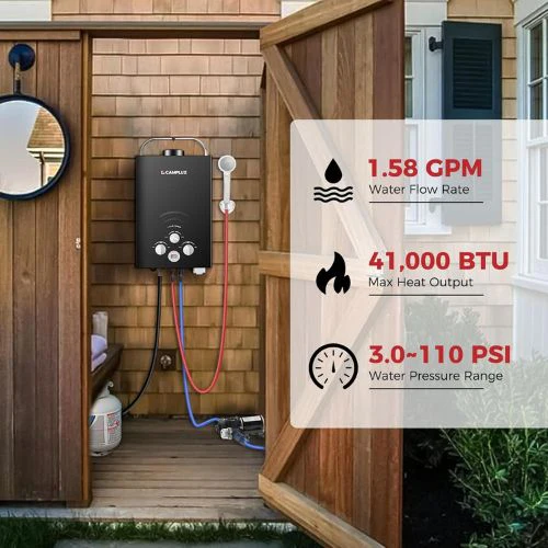Camplux BW158BP60 Camping Water Heater With Pump Kit - Image 3