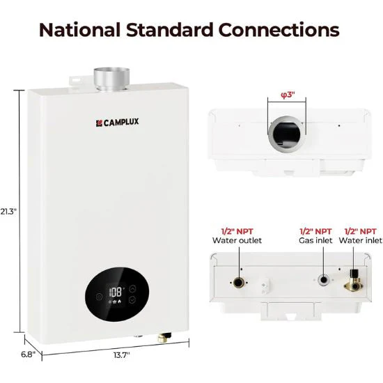 Camplux Climatech 3 Indoor Gas Tankless Water Heater 102,000 BTU - Image 7