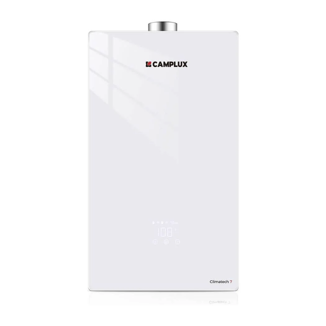 Camplux Climatech-7 Indoor Tankless Gas Water Heater 5.28 GPM | White