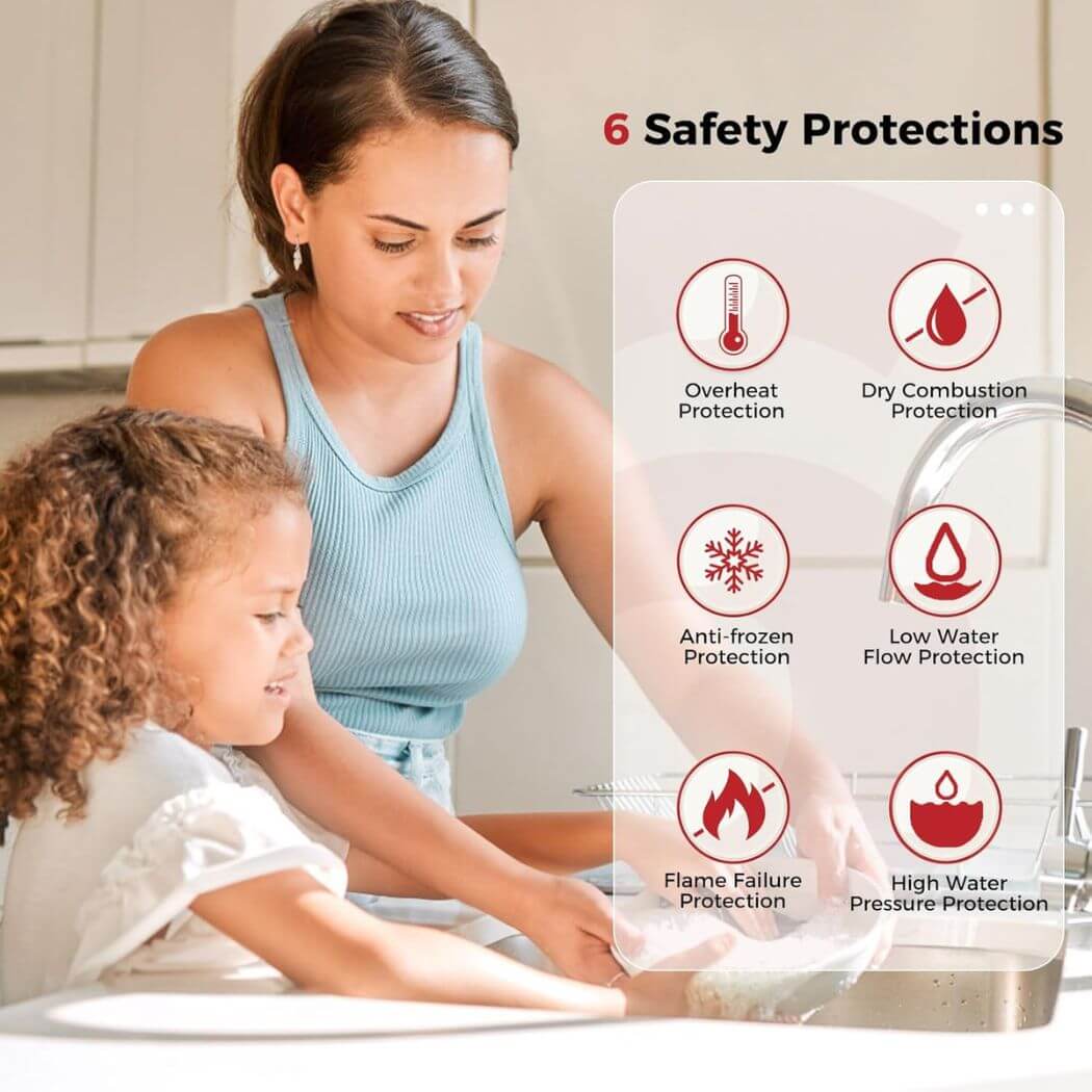 Camplux Climatech-7 Indoor Tankless Gas Water Heater 6.86 GPM | White - Image 8