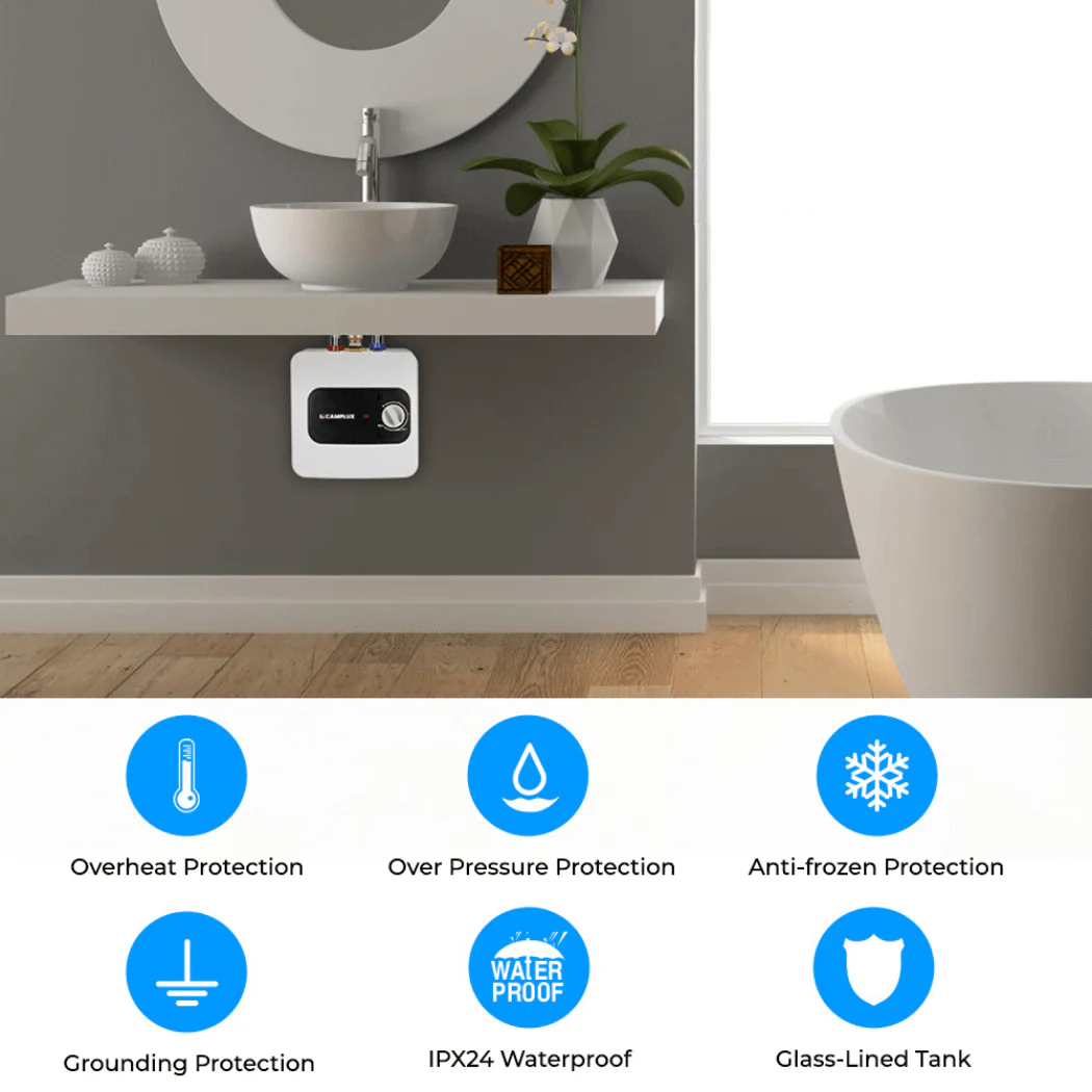 Camplux Electric Mini Tank Water Heater 120V - 1.3 Gallon - Image 5