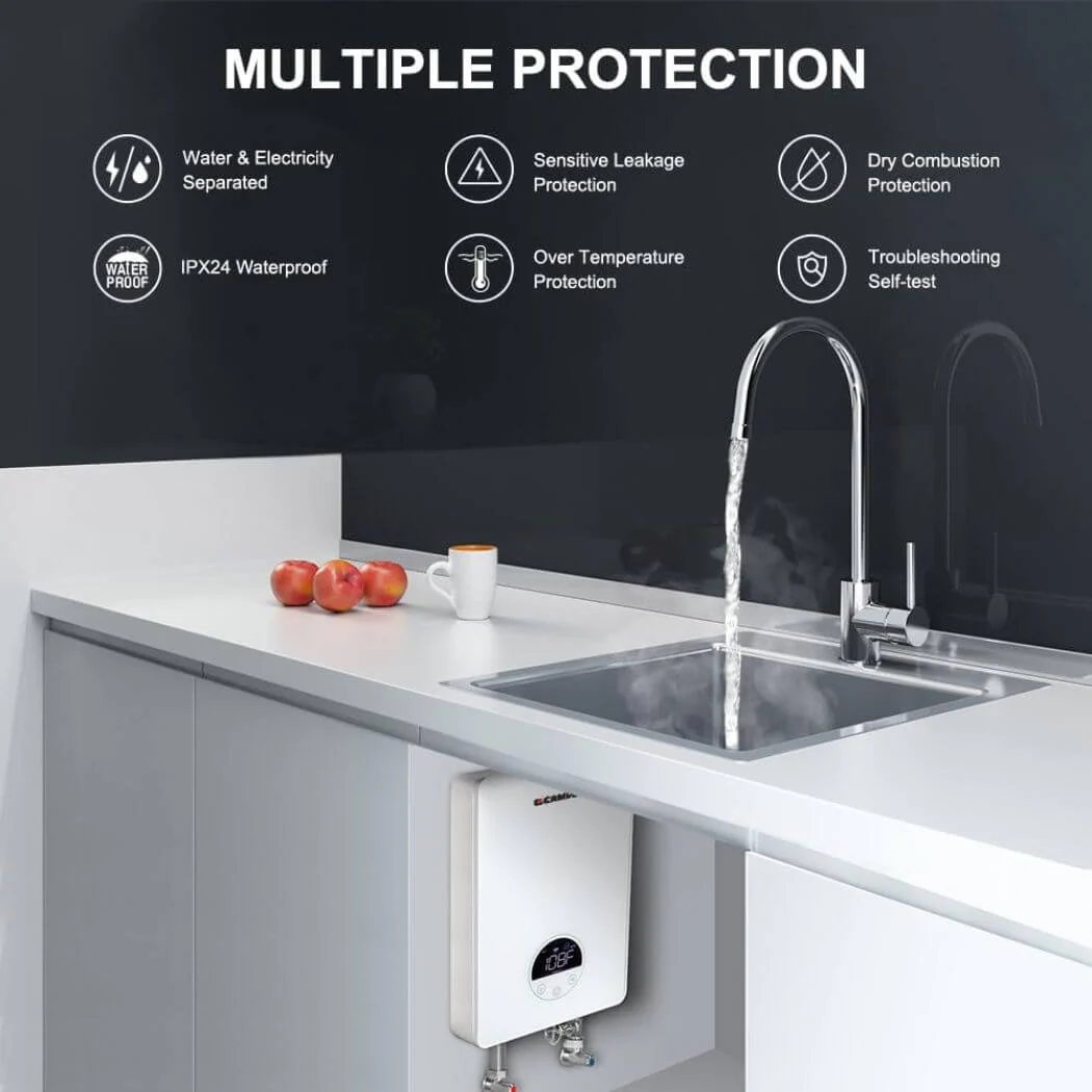 Camplux Electric Point of Use Tankless Water Heater - White - Image 3